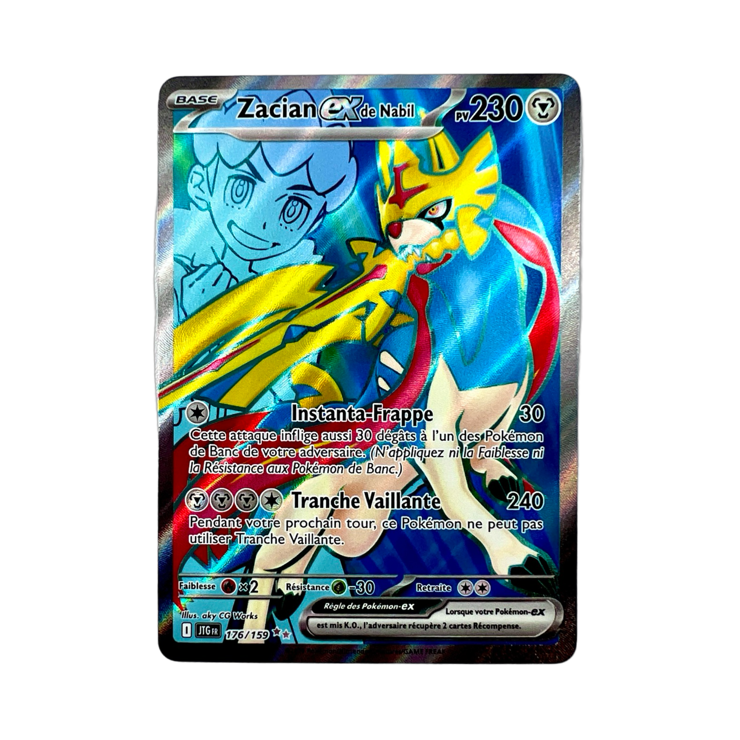 ZACIAN EX DE NABIL FULL ART 176/159 EV9 - Lerepaireducollectionneur - CARTES EV9