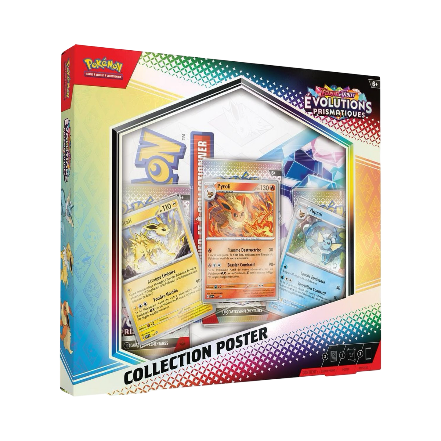 COFFRET POSTER POKÉMON ÉVOLUTIONS PRISMATIQUES EV 8.5