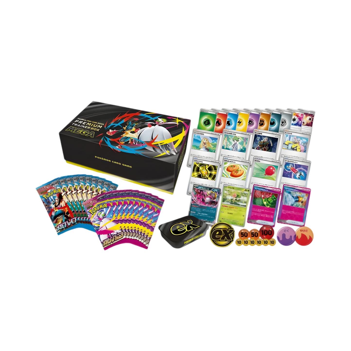 COFFRET POKÉMON JAPONAIS PREMIUM TRAINER BOX MÉGA (M1S + M1L)