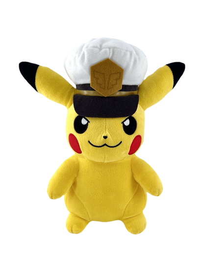 PELUCHE POKÉMON PIKACHU CAPITAINE - Lerepaireducollectionneur - Peluche