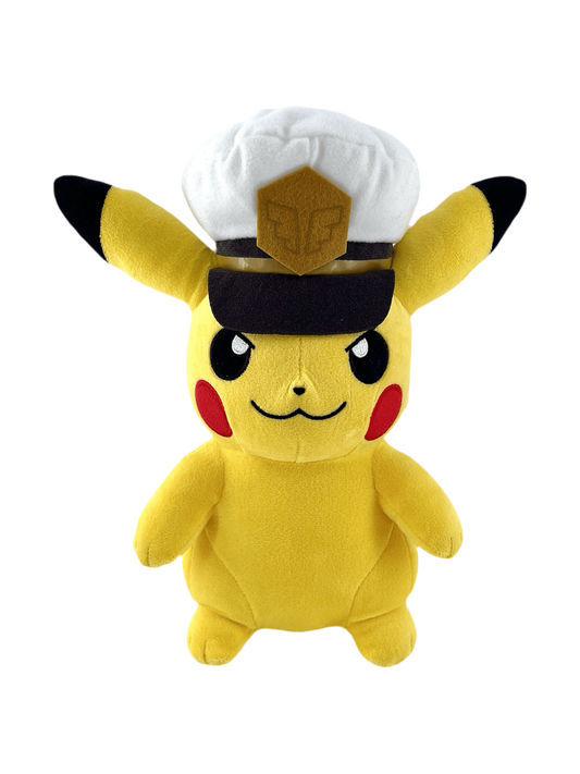 PELUCHE POKÉMON PIKACHU CAPITAINE - Lerepaireducollectionneur - Peluche