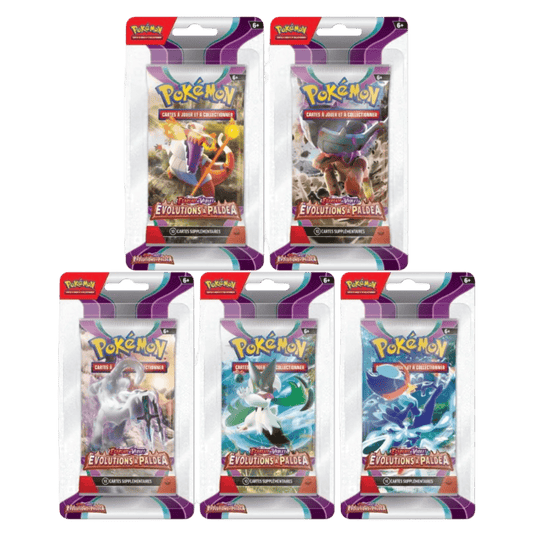 pokémon - BOOSTER BLISTER POKÉMON ÉVOLUTION À PALDÉA (EV2) - item FR acheter des produits pokémon chez le repaire du collectionneur
