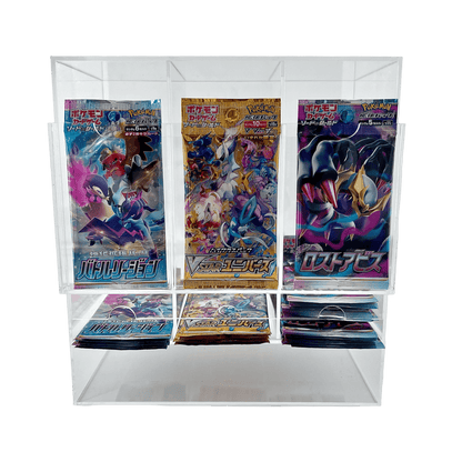 pokémon - CHEMINÉE ACRYLIQUE BOOSTER 3 EMPLACEMENTS - acheter des produits pokémon chez le repaire du collectionneur