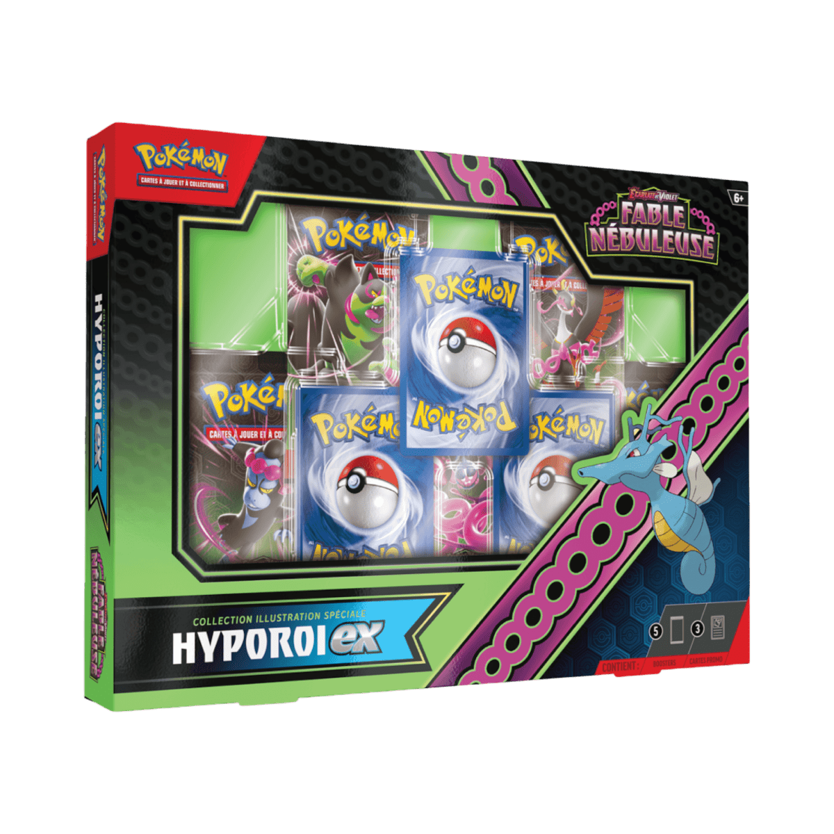 pokémon - COFFRET POKÉMON FRANÇAIS HYPOROI EX EV 6.5 - item FR