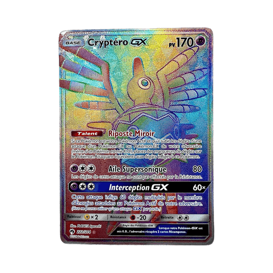 pokémon - CRYPTÉRO GX RAINBOW 222/214 SL8 - acheter des produits pokémon chez le repaire du collectionneur