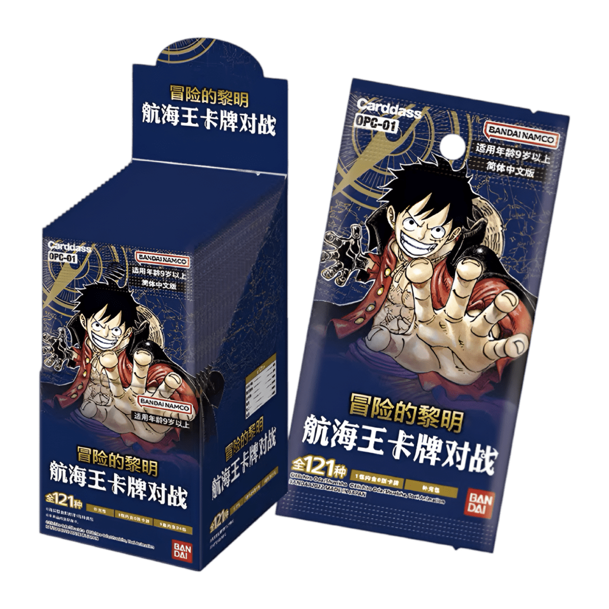 Display scellée et booster One Piece Card Game Romance Dawn OPC-01 version chinoise