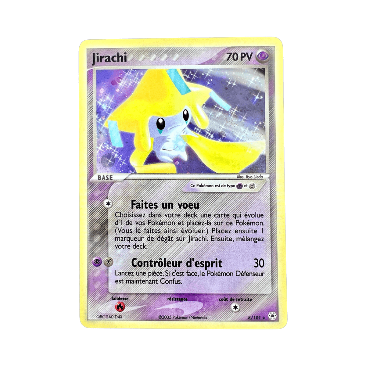 pokémon - Jirachi holo 8/101 ex Légendes Oubliées - acheter des produits pokémon chez le repaire du collectionneur