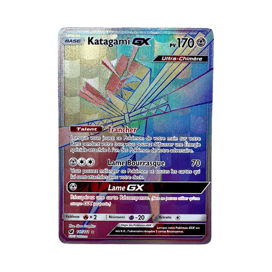 pokémon - KATAGAMI GX RAINBOW 117/11 SL4 - acheter des produits pokémon chez le repaire du collectionneur