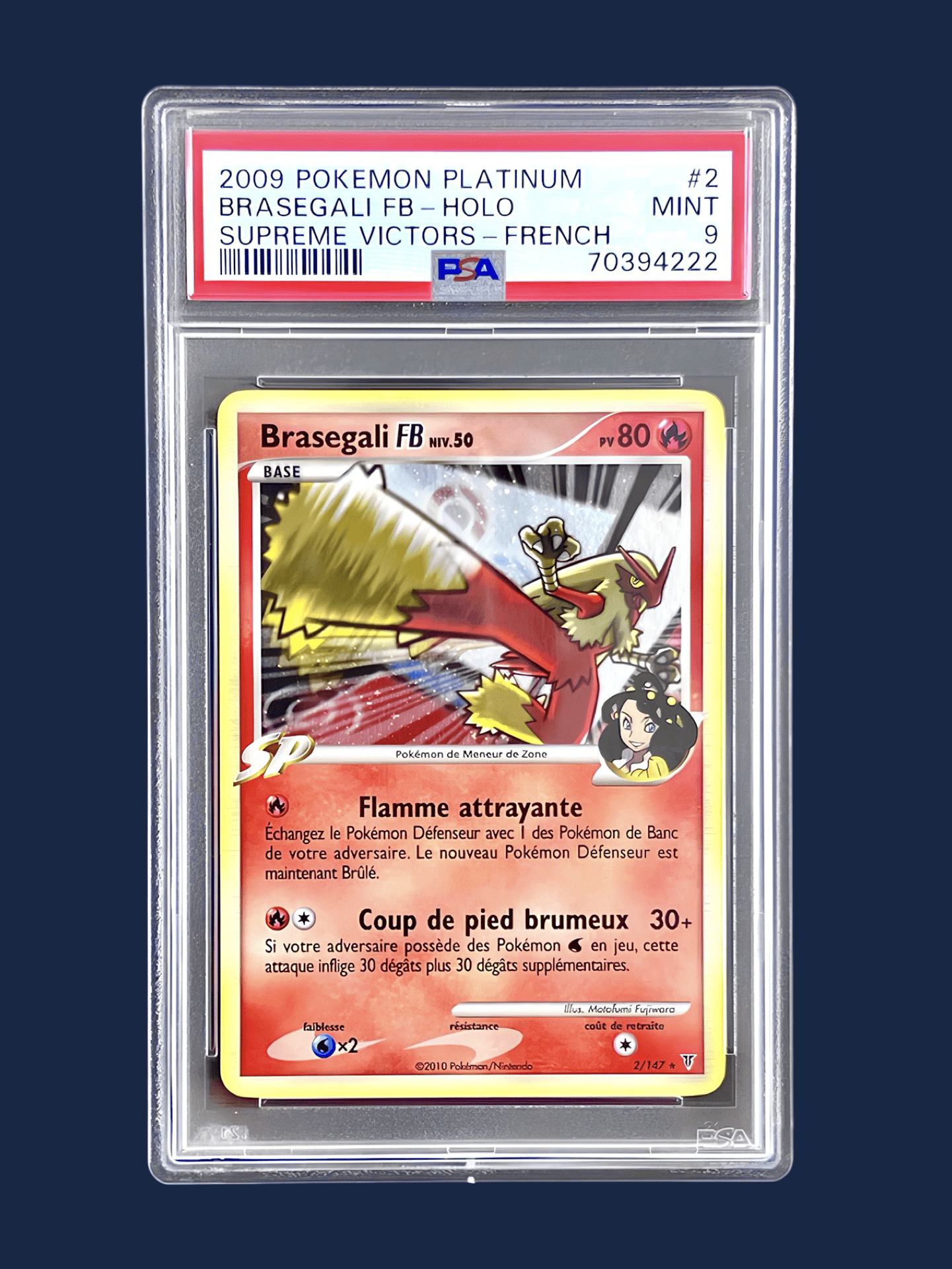 BRASEGALI FB HOLO PLATINE VAINQUEURS SUPRÊME 2/147 PSA 9 - Lerepaireducollectionneur - Cartes gradées