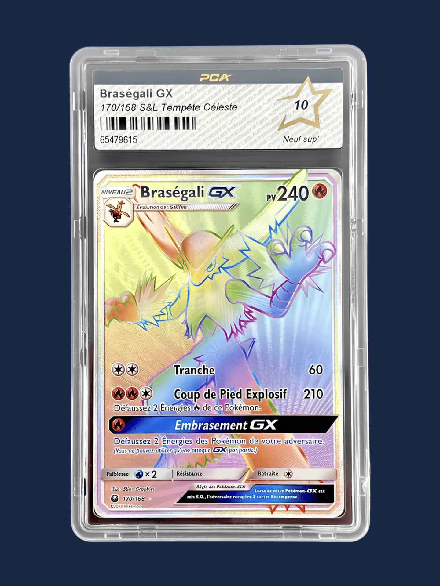BRASEGALI GX 170/168 SOLEIL ET LUNE TEMPÊTE CÉLESTE PCA 10 - Lerepaireducollectionneur - Cartes gradées