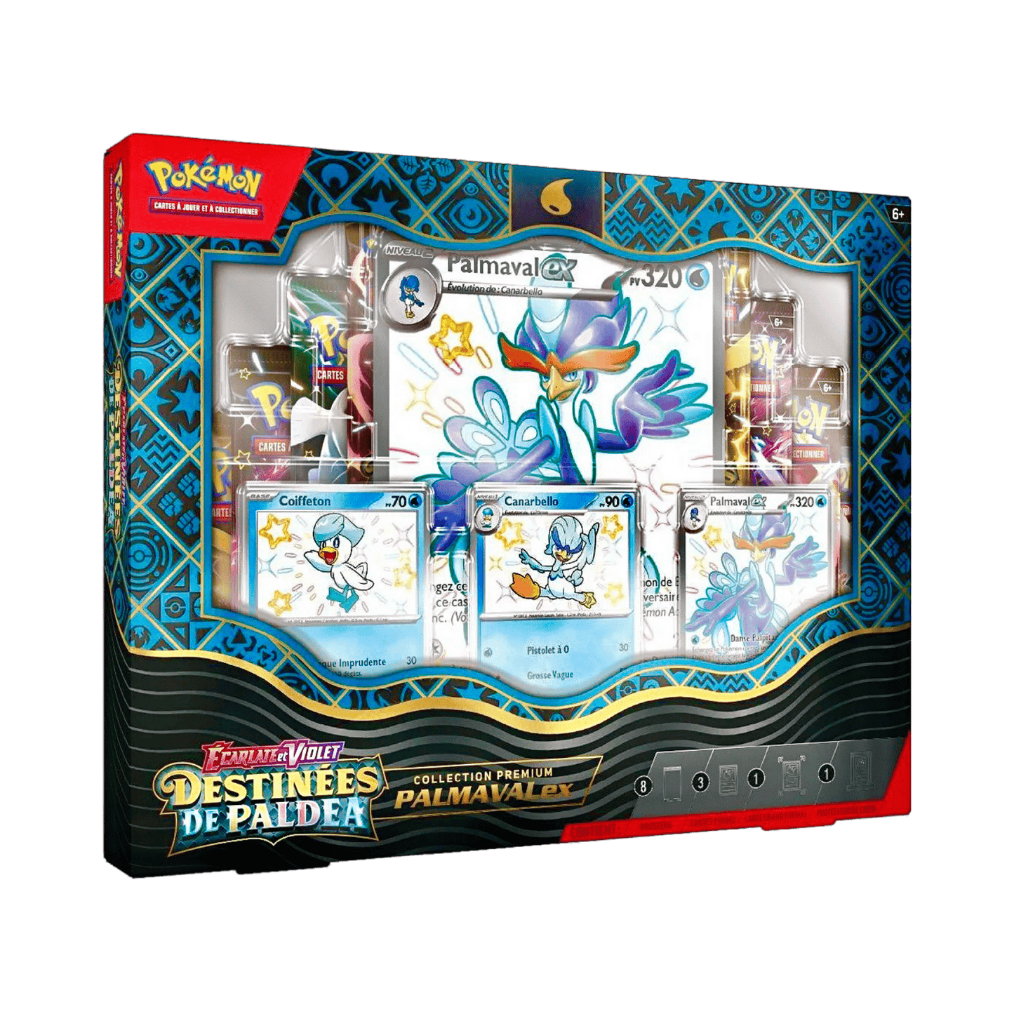 COFFRET POKÉMON PREMIUM PALMAVAL EX 4.5 DESTINÉE DE PALDÉA