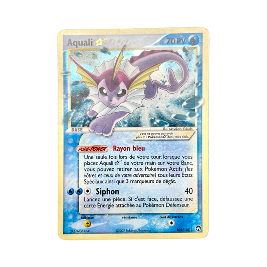 pokémon - Aquali Gold Star FR Ex Gardiens Du Pouvoir 102/108 - Drop 14/09 acheter des produits pokémon chez le repaire du collectionneur