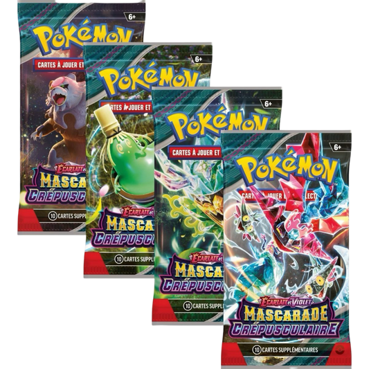 pokémon - Booster Pokémon Mascarade Crépusculaire (EV06) - acheter des produits pokémon chez le repaire du collectionneur