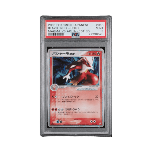 pokémon - Braségali ex 018/080 PSA 9 édition 1 - Cartes gradées acheter des produits pokémon chez le repaire du collectionneur