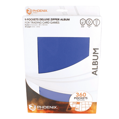 pokémon - CLASSEUR ZIP 360 CARTES 9 POCHETTES PHŒNIX SHIELD BLEU - acheter des produits pokémon chez le repaire du collectionneur