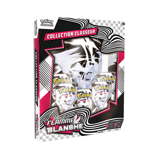 pokémon - COFFRET CLASSEUR POKÉMON FLAMME BLANCHE EV 10.5 - acheter des produits pokémon chez le repaire du collectionneur