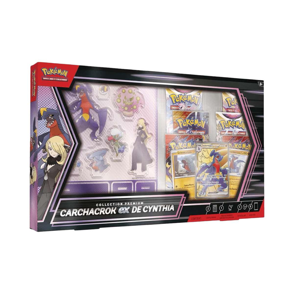 pokémon - COFFRET POKÉMON CARCHACROK EX DE CYNTHIA - item FR acheter des produits pokémon chez le repaire du collectionneur