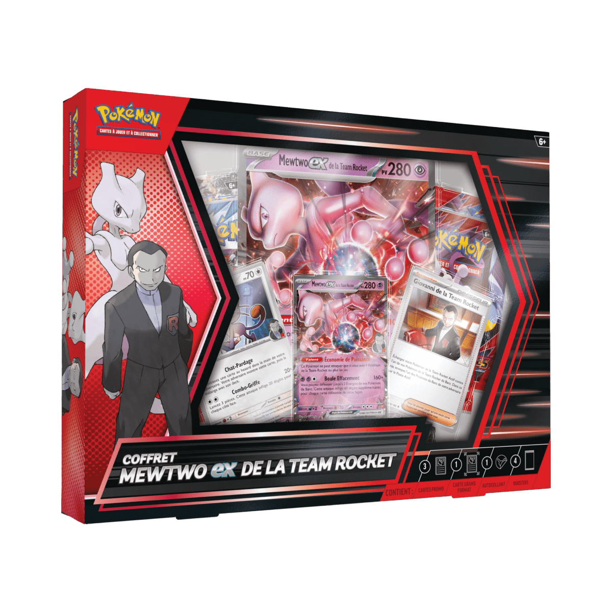 pokémon - COFFRET POKÉMON MEWTWO EX DE LA TEAM ROCKET - acheter des produits pokémon chez le repaire du collectionneur