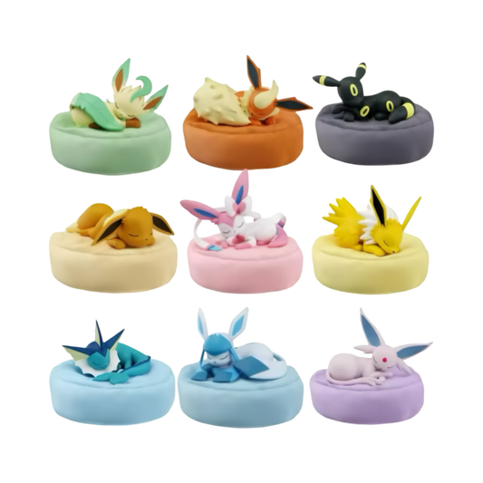 pokémon - Figurine Pokémon FUNISM Eevee Sleeping Pose Figure Blind Box - acheter des produits pokémon chez le repaire du collectionneur