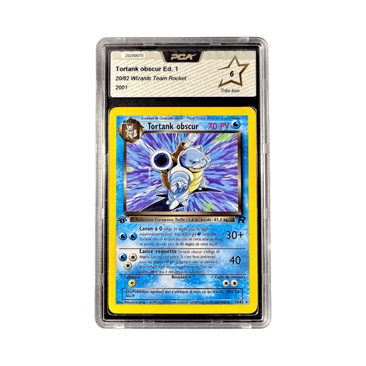 pokémon - TORTANK OBSCUR 20/82 ED 1 TEAM ROCKET NON HOLO PCA 6 - Cartes gradées acheter des produits pokémon chez le repaire du collectionneur